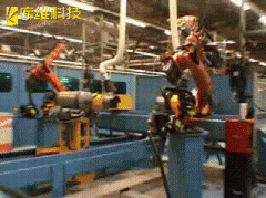 罐體雙機(jī)器人環(huán)縫焊接自動生產(chǎn)線